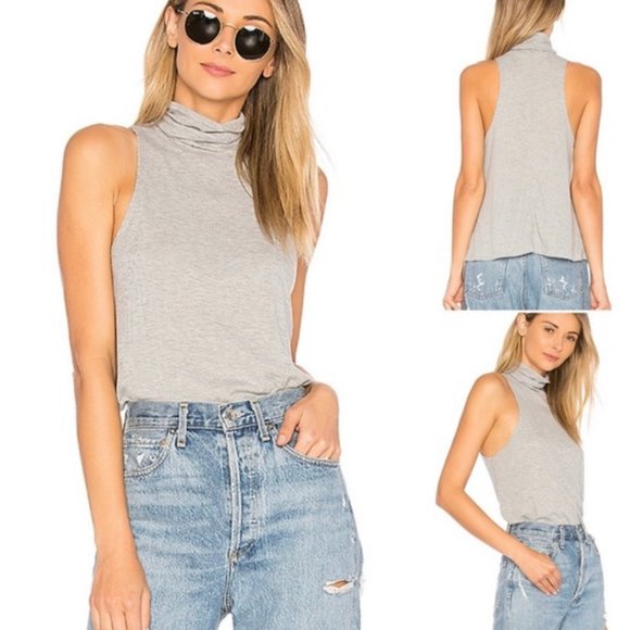 Free People Tops - FREE PEOPLE Topanga Turtleneck Tank Top